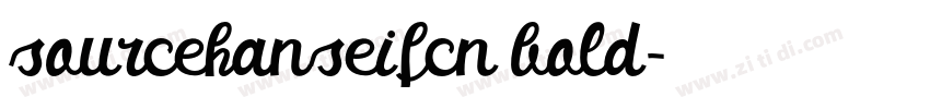 sourcehanseifcn bold字体转换 sourcehanseifcn bold字体转换